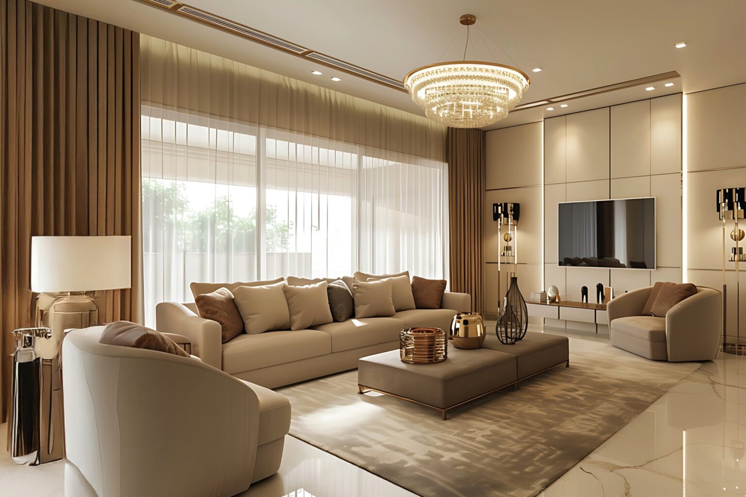 Titan Residences living room interior